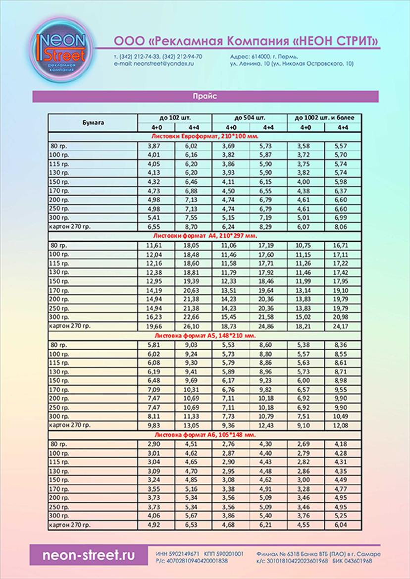 Неон Стрит изготовление печатных агитационных материалов на выборах 2020